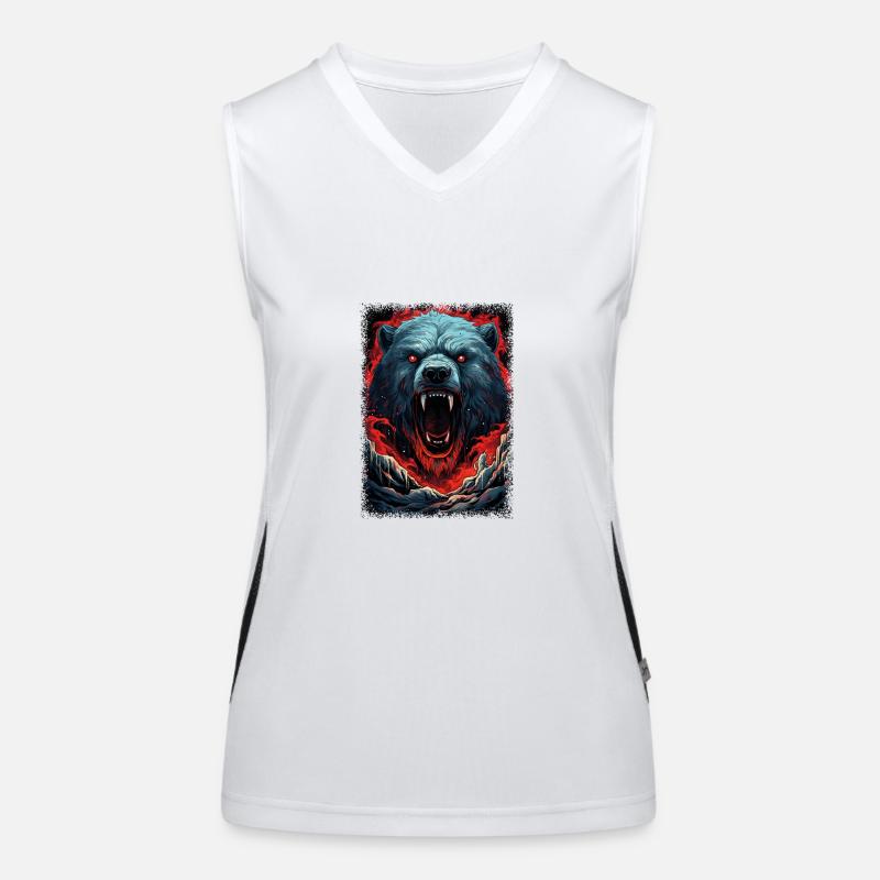 concern ice bear sayings gift idea cat amazonian Women's Functional Contrast Tank Top