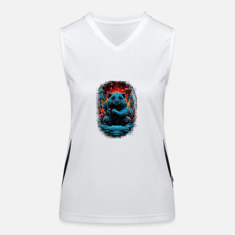 jokes bobr beavers bever beaver dam canadian Funktionelles Kontrast-Tank Top für Frauen