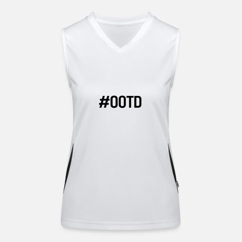 #OOTD - Women's Functional Contrast Tank Top - white/black