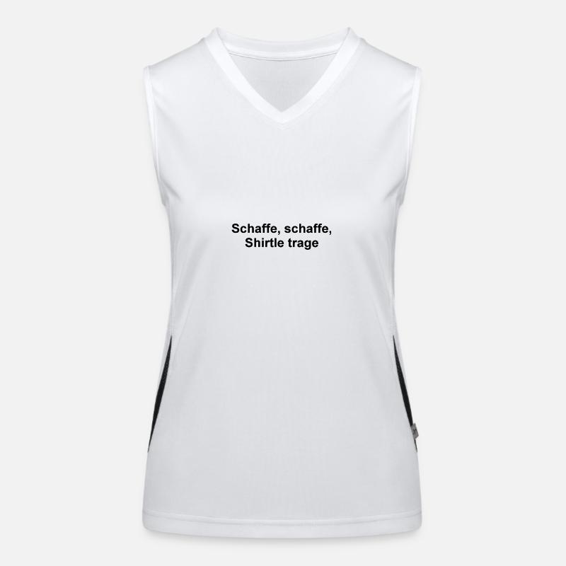 Schaffe, schaffe Funktionelles Kontrast-Tank Top für Frauen
