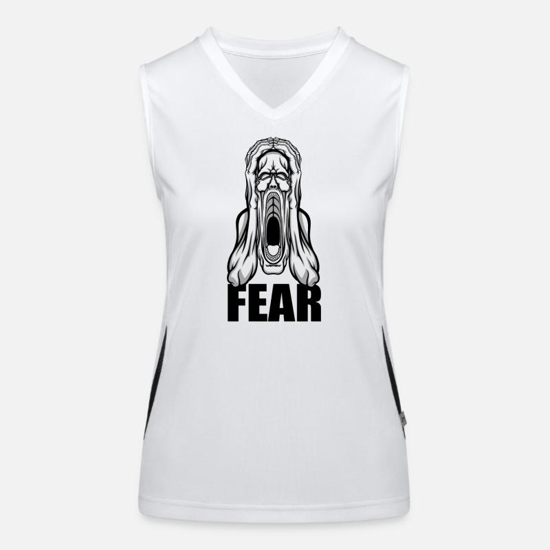 Furcht Funktionelles Kontrast-Tank Top für Frauen
