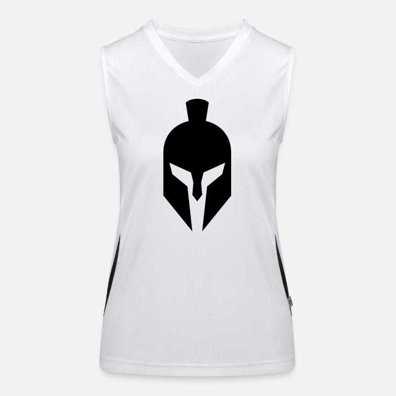 Spartanischer Helm Funktionelles Kontrast-Tank Top für Frauen