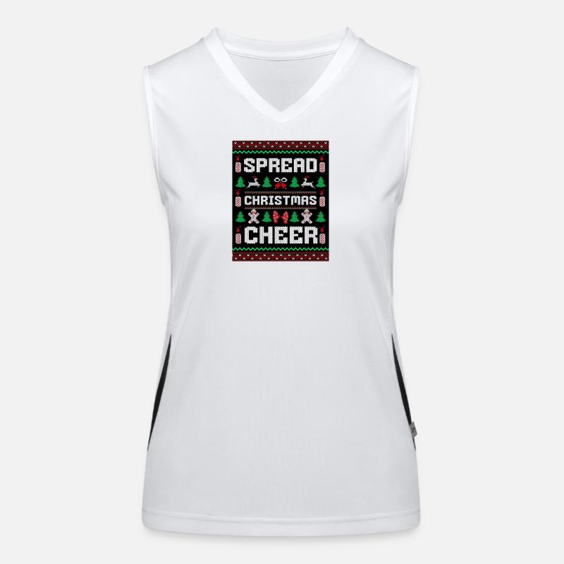 Spread Christmas Cheer Women's Functional Contrast Tank Top