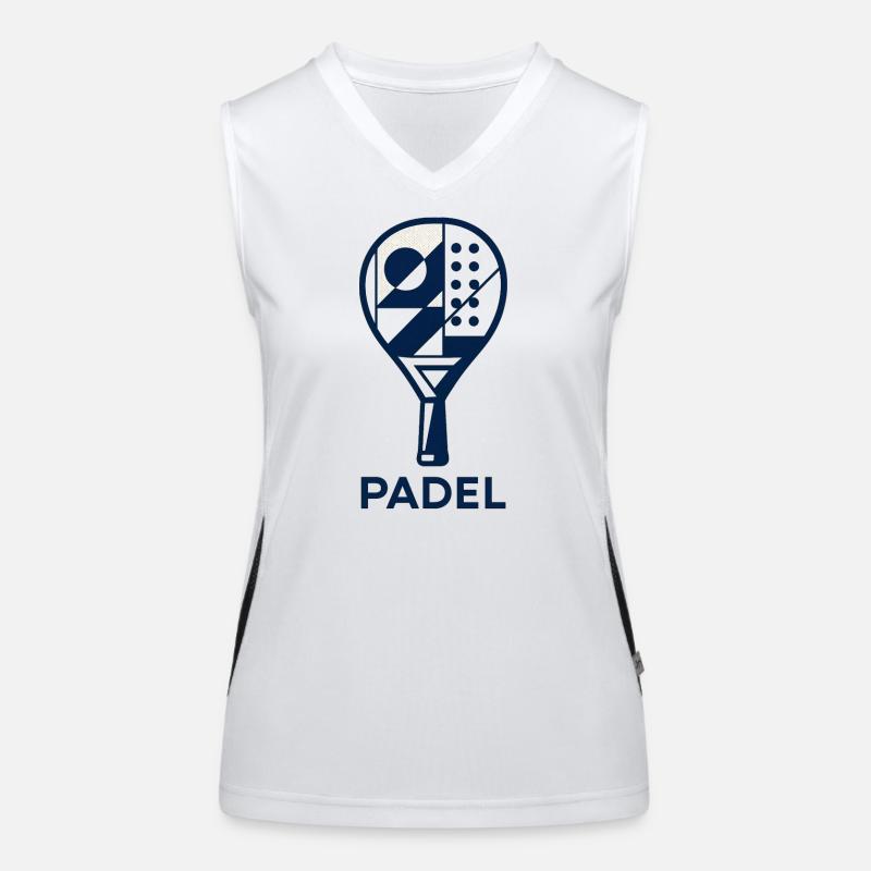 Padel - Sport de Raquette Débardeur respirant contrasté Femme