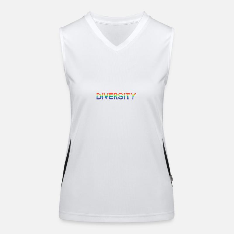 Diversity Diversity Rainbow Flag Women's Functional Contrast Tank Top