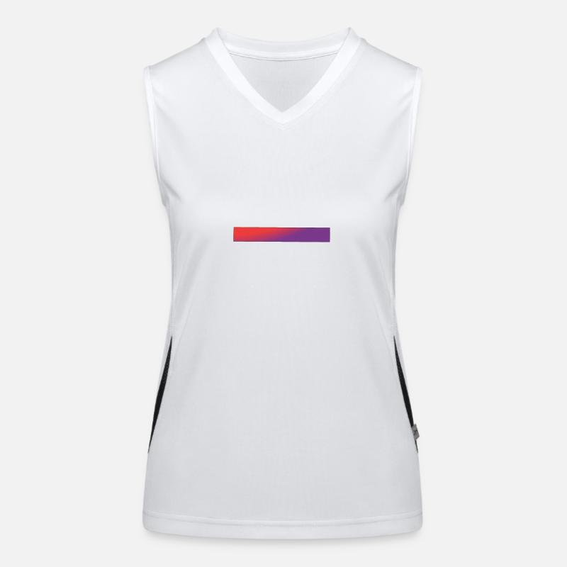 Red & Purple Gradient Bars Women's Functional Contrast Tank Top