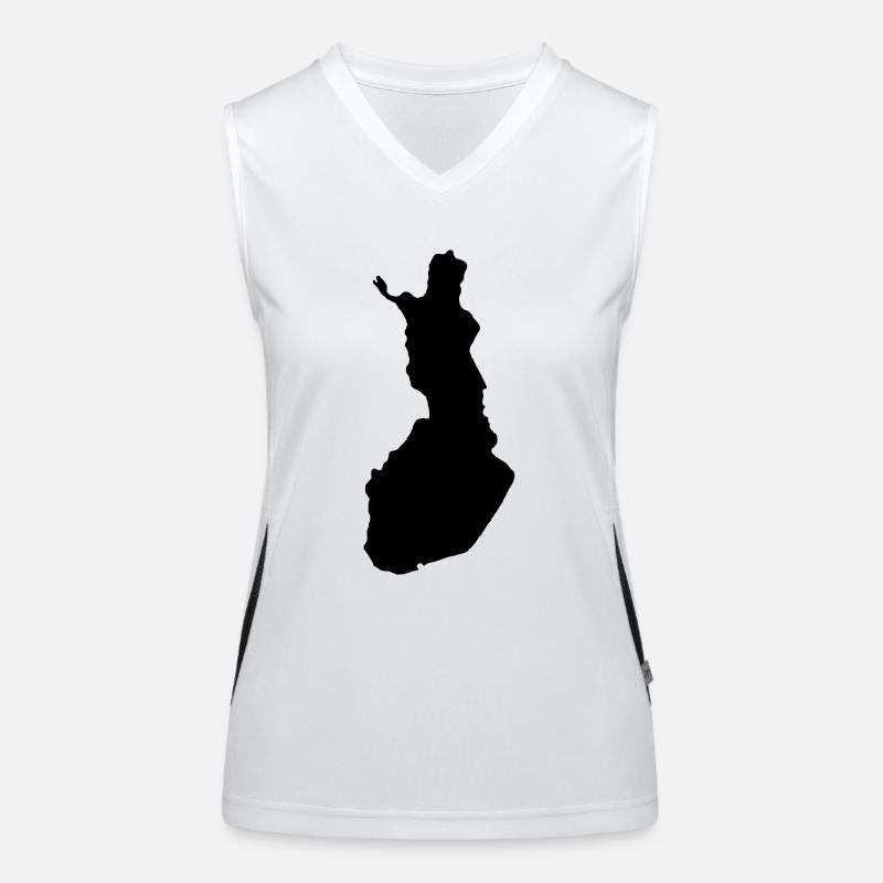 Finnland Funktionelles Kontrast-Tank Top für Frauen