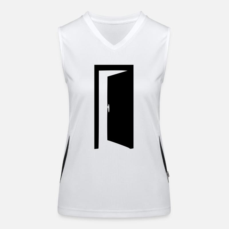 komm rein ... bin offen Funktionelles Kontrast-Tank Top für Frauen