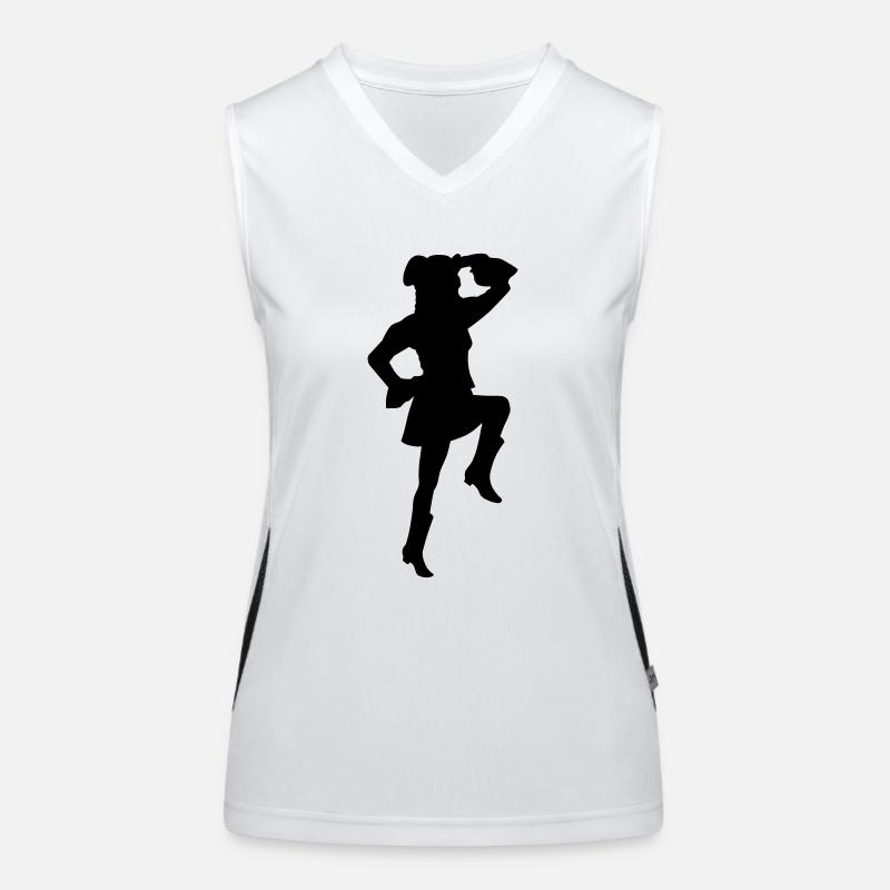 Funkenmarie Funktionelles Kontrast-Tank Top für Frauen