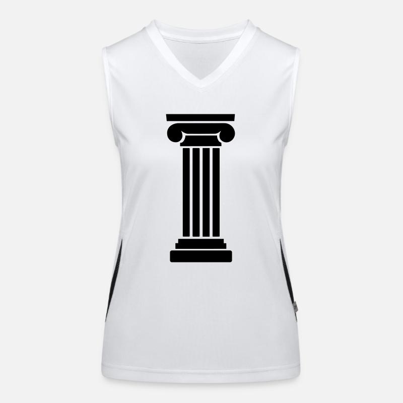 Griechische Säule Funktionelles Kontrast-Tank Top für Frauen