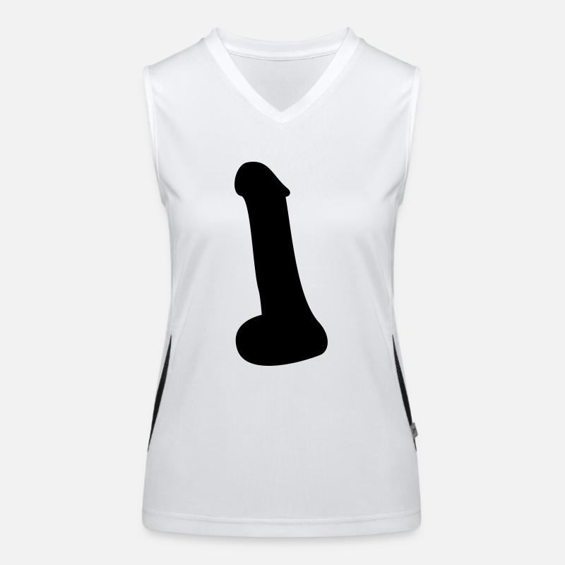 Penis Funktionelles Kontrast-Tank Top für Frauen