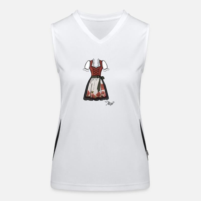 Trachtenkleid Funktionelles Kontrast-Tank Top für Frauen