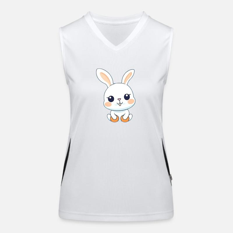 Süßer kleiner Hase Funktionelles Kontrast-Tank Top für Frauen