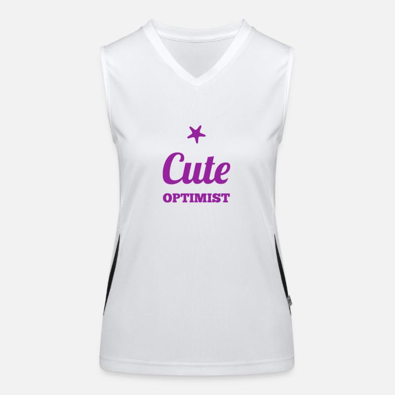 sweet optimist gift idea Women's Functional Contrast Tank Top