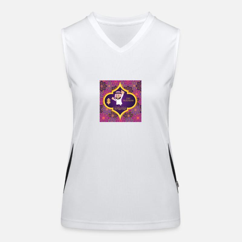 Ramadan, Eid Mubarak Funktionelles Kontrast-Tank Top für Frauen