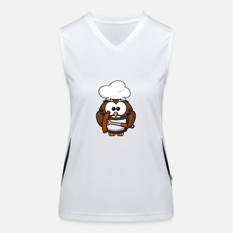 cuisinier Owl Débardeur respirant contrasté Femme