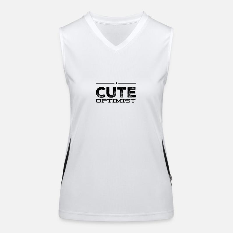 Optimiste mignon Débardeur respirant contrasté Femme