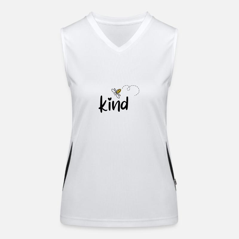 bee kind - Ein Symbol der Hoffnung für die Zukunft Funktionelles Kontrast-Tank Top für Frauen