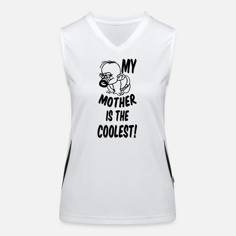Coolest Mother Mutter Muttertag Geschenk Funktionelles Kontrast-Tank Top für Frauen