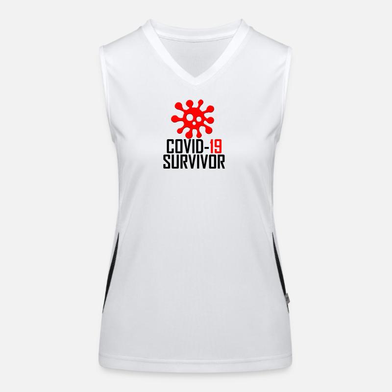 Red Spike Emblem 19 Women's Functional Contrast Tank Top