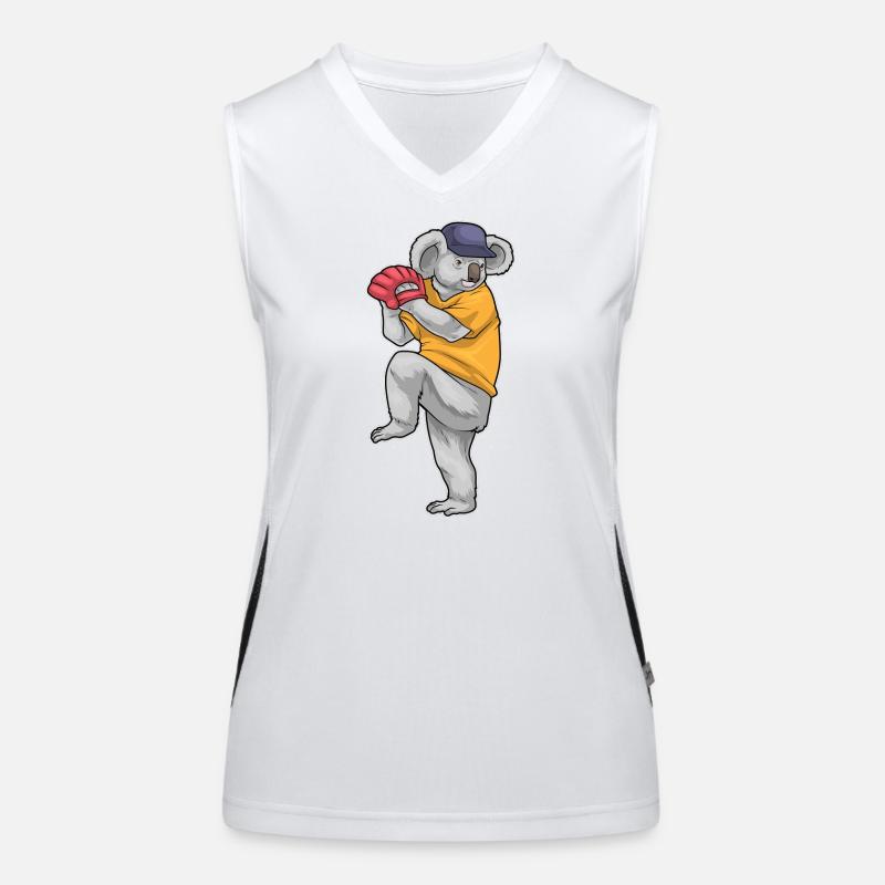 Koala Baseball Gant de Baseball Débardeur respirant contrasté Femme