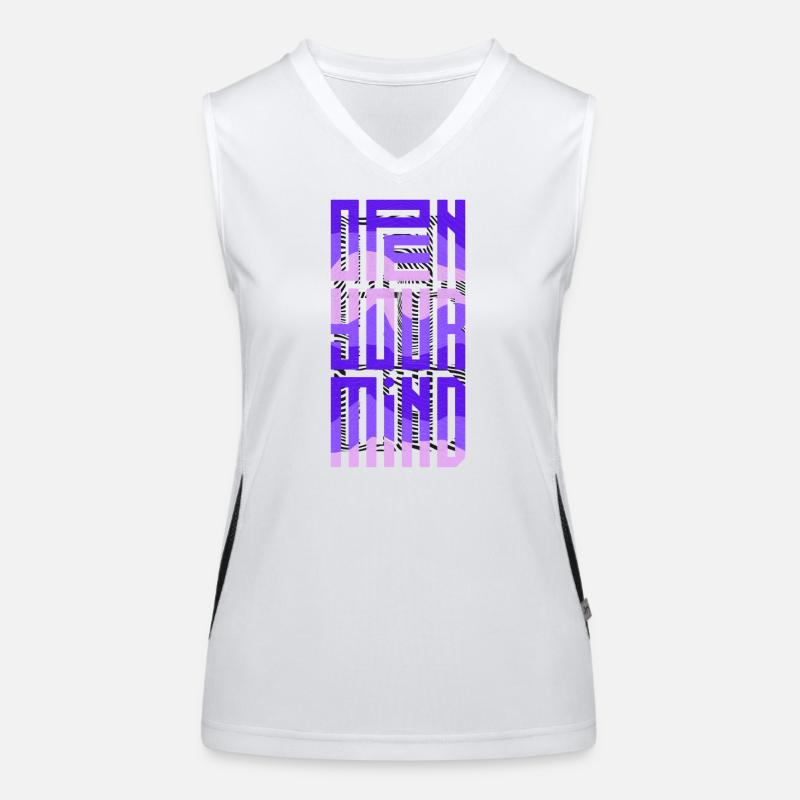 Neonblock-Gradient Funktionelles Kontrast-Tank Top für Frauen