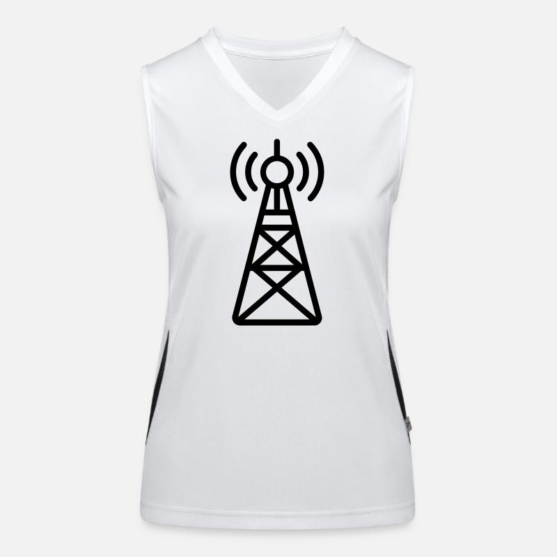 Radioturm Funktionelles Kontrast-Tank Top für Frauen