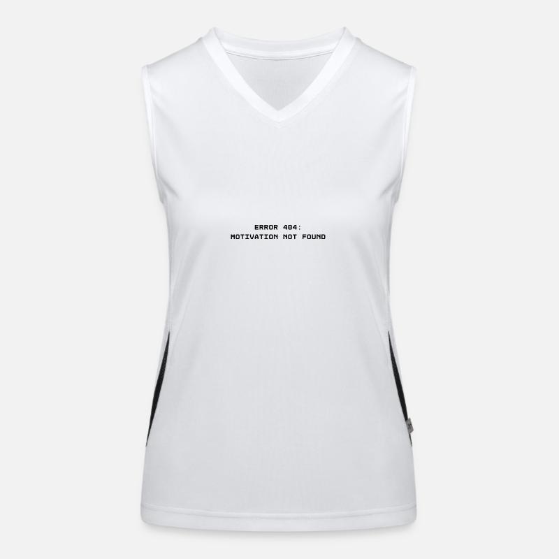 ERROR 404: Motivation not found Funktionelles Kontrast-Tank Top für Frauen