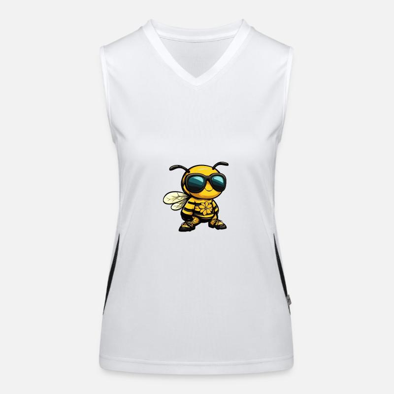 Bee Comic Holiday Women's Functional Contrast Tank Top