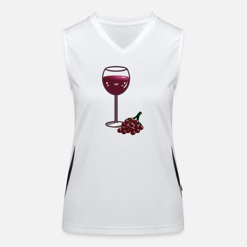 Vin doux Débardeur respirant contrasté Femme