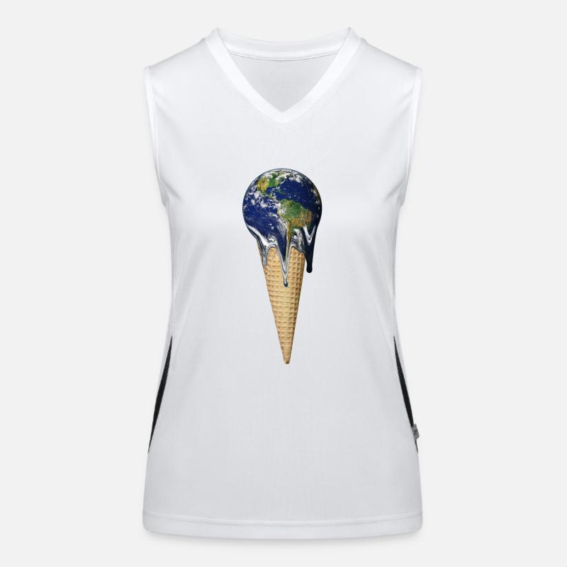 Global warming Women's Functional Contrast Tank Top