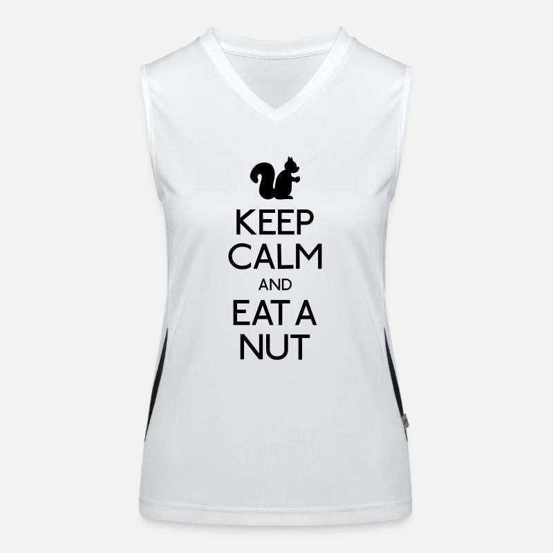 keep calm squirrel Débardeur respirant contrasté Femme
