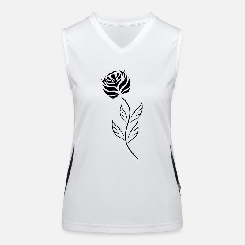 black_rose Funktionelles Kontrast-Tank Top für Frauen