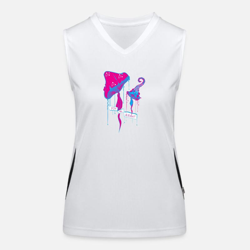 Mushroom Women's Functional Contrast Tank Top