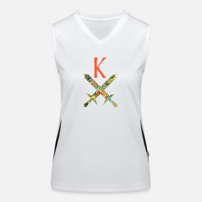 crossed swords e 200 k Women's Functional Contrast Tank Top