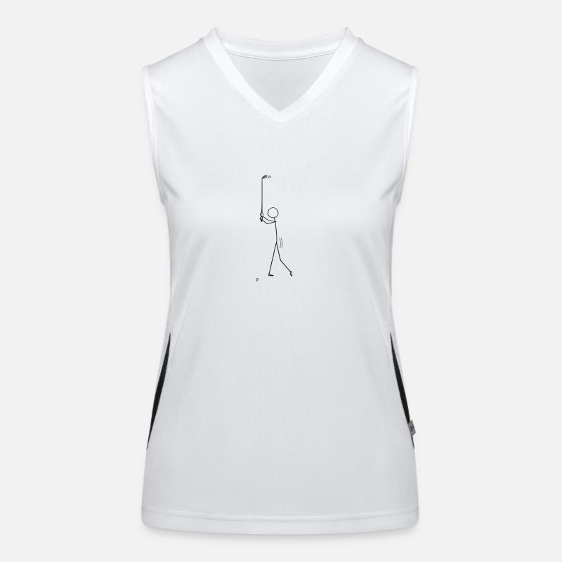 Golf (Hole-in-One) Funktionelles Kontrast-Tank Top für Frauen