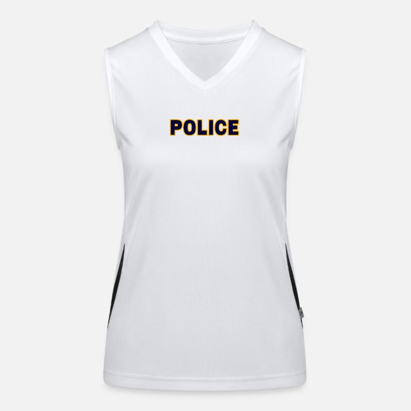 Polizei Funktionelles Kontrast-Tank Top für Frauen