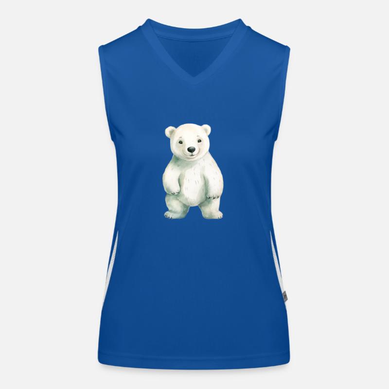 Eisbär Eisbär Klassenmaskottchen Funktionelles Kontrast-Tank Top für Frauen