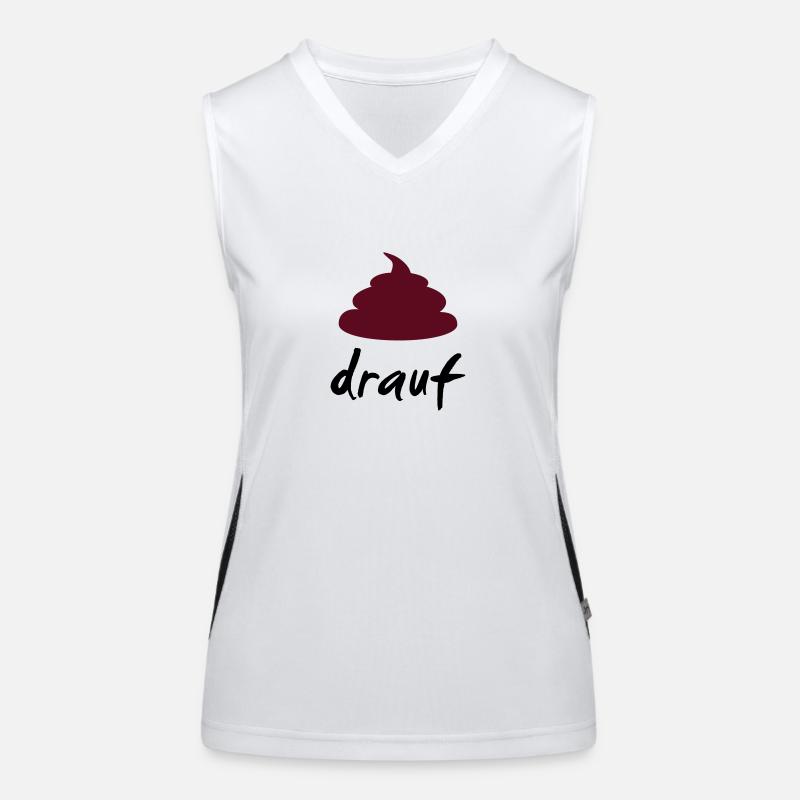 scheiss drauf Funktionelles Kontrast-Tank Top für Frauen