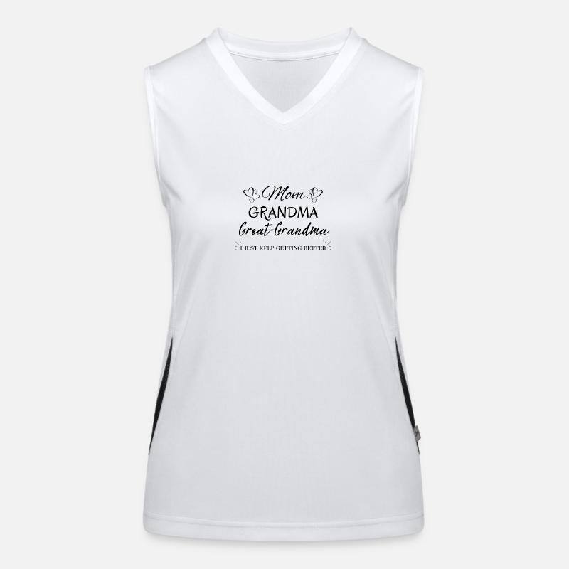 I just getting better - mom Women's Functional Contrast Tank Top