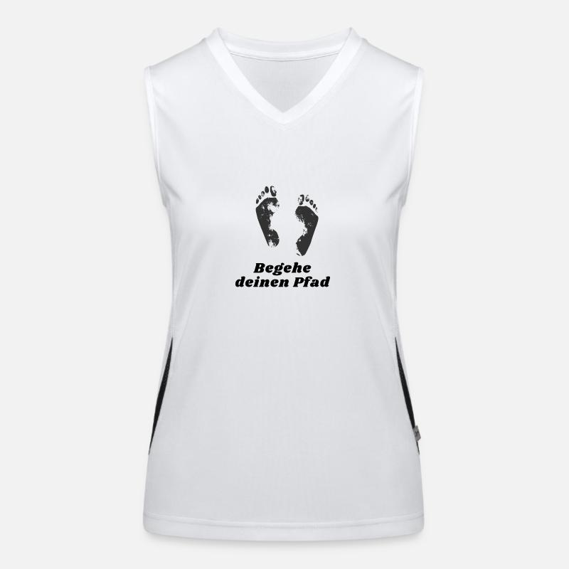 Walk your path Women's Functional Contrast Tank Top