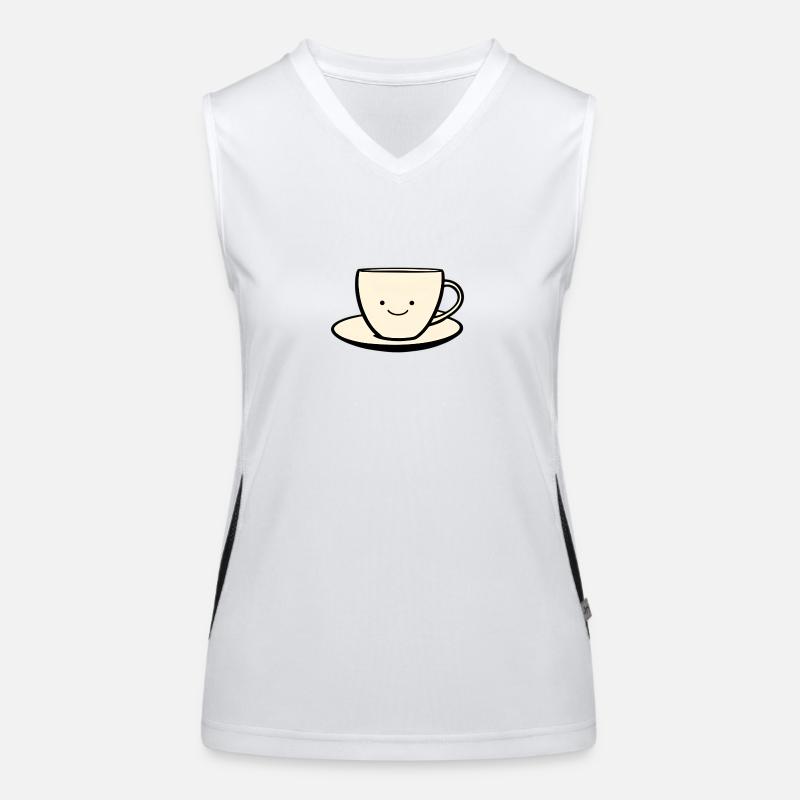 Tasse à café sucré Coffee Lover Débardeur respirant contrasté Femme
