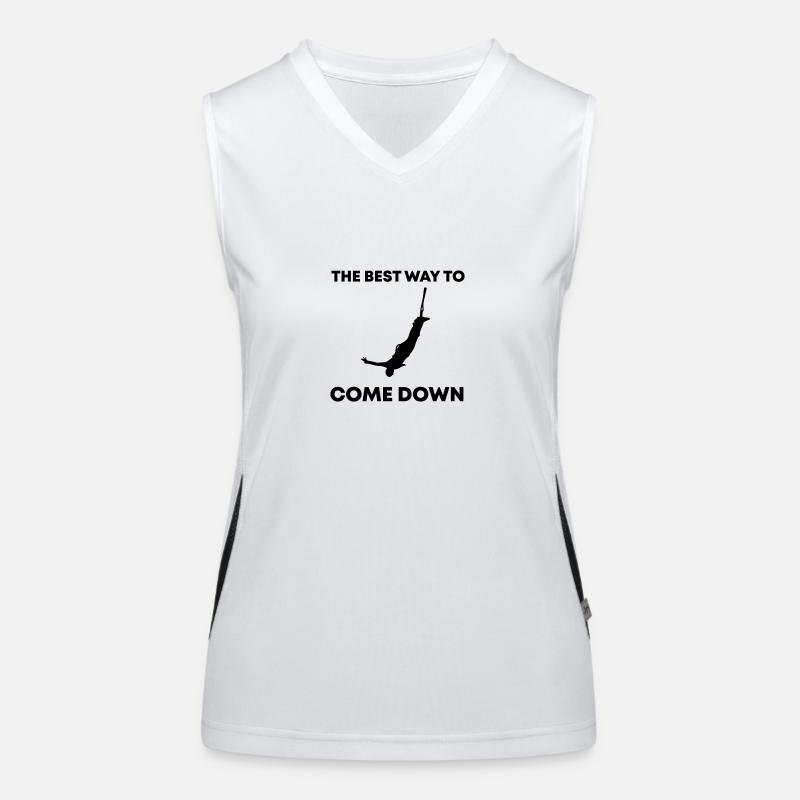 Bungee Jumping Evolution Sport Fun Funktionelles Kontrast-Tank Top für Frauen