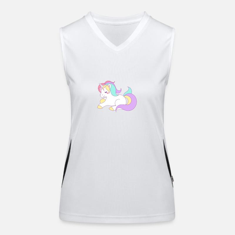 Einhorn Funktionelles Kontrast-Tank Top für Frauen