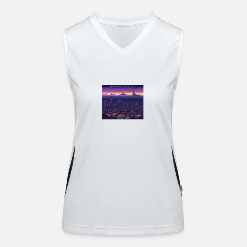 Kunst Funktionelles Kontrast-Tank Top für Frauen