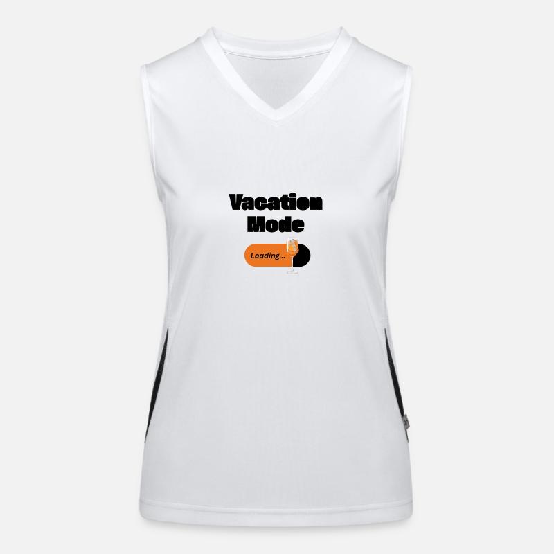 Vacation Mode On – Spritz mit Ladebalken (dunkel) Funktionelles Kontrast-Tank Top für Frauen