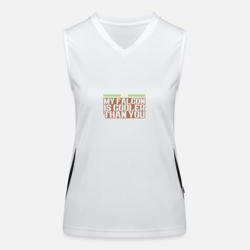 Falconry Cool Saying Women's Functional Contrast Tank Top