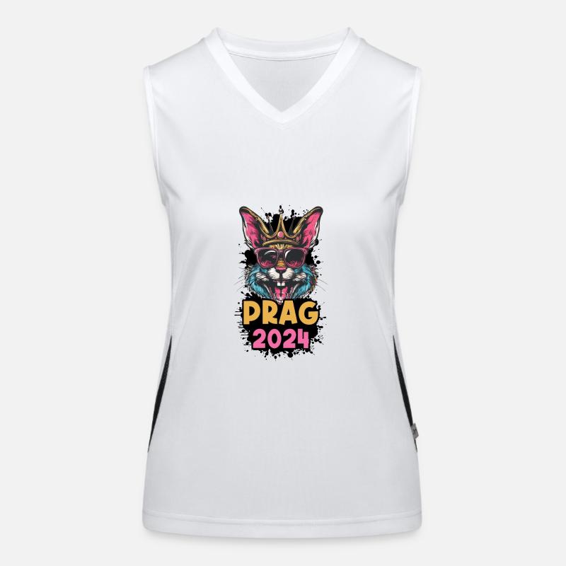 Prague 2024 Bunny Women's Functional Contrast Tank Top
