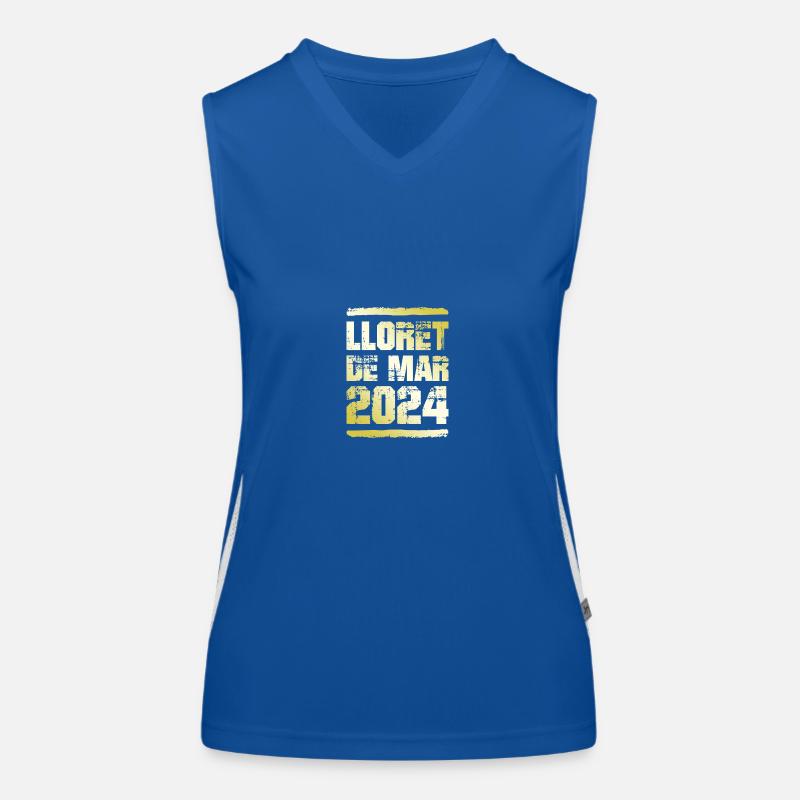 Lloret De Mar 2024 Or Débardeur respirant contrasté Femme