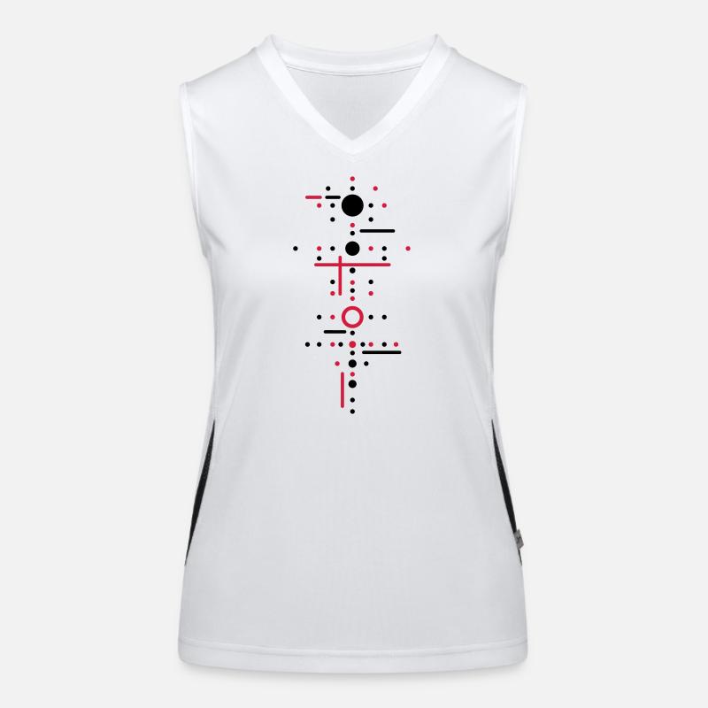 Points and lines Women's Functional Contrast Tank Top